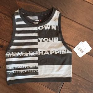 NWT Fitted Reebok Crop Top